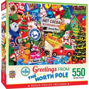 MasterPieces – 550 Piece Jigsaw Puzzle, New York City, Fun for Adults, Family, Kids, 18″ x 24″(The North Pole)