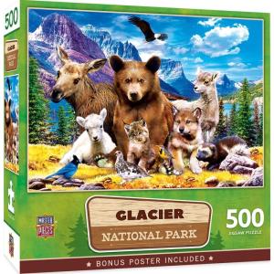 MasterPieces 500 Pieces Jigsaw Puzzle For Adults, Family, Or Kids – Glacier National Park – 15″x21″