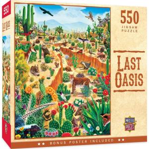 MasterPieces Tribal Spirit – Rise Above 500pc Puzzle – Jigsaw Puzzle with Vibrant Artwork and Durable Pieces – Fun Family Activity, Brain Challenge, and Educational Entertainment for Kids, Teens(Last Oasis)