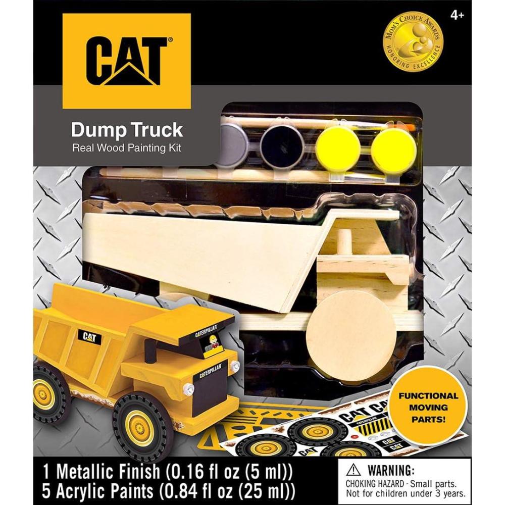 imageWorks of Ahhh Craft Set Caterpillar Dump Truck Wood Paint Kit