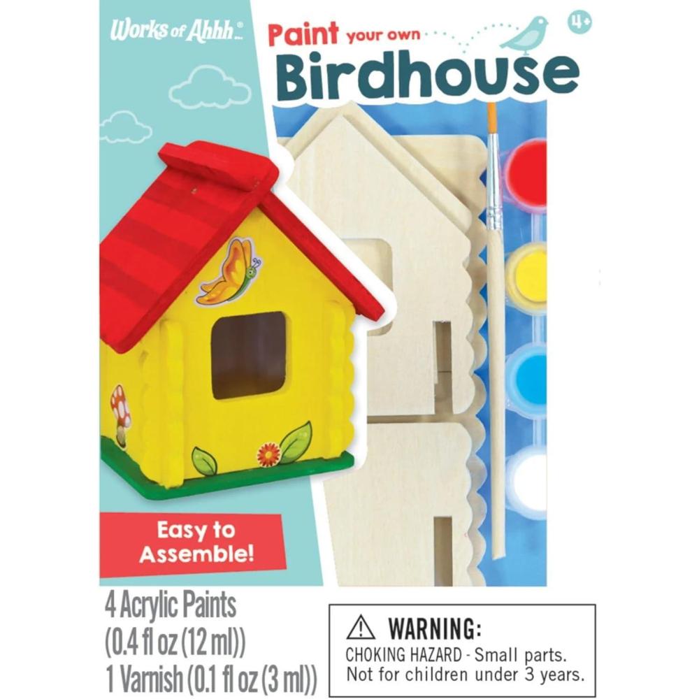 imageWorks of Ahhh Mini Craft Set  Bird House Build amp Paint Family Craft SetBuildable Birdhouse