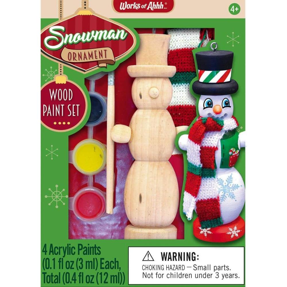 imageWorks of Ahhh Mini Craft Set Bird House Build amp Paint Family Craft SetSnowman
