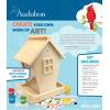 Works of Ahhh… Craft Set – Audubon Bird Feeder Buildable Wood Paint Kit