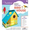 Works of Ahhh… Audubon Bird House Kit – Buildable Wood Paint Set for Kids – Complete Craft Kit with Paint & Sequins – Unisex, All Ages