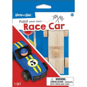 Works of Ahhh… Mini Craft Set – Race Car Build & Paint Family Craft Set