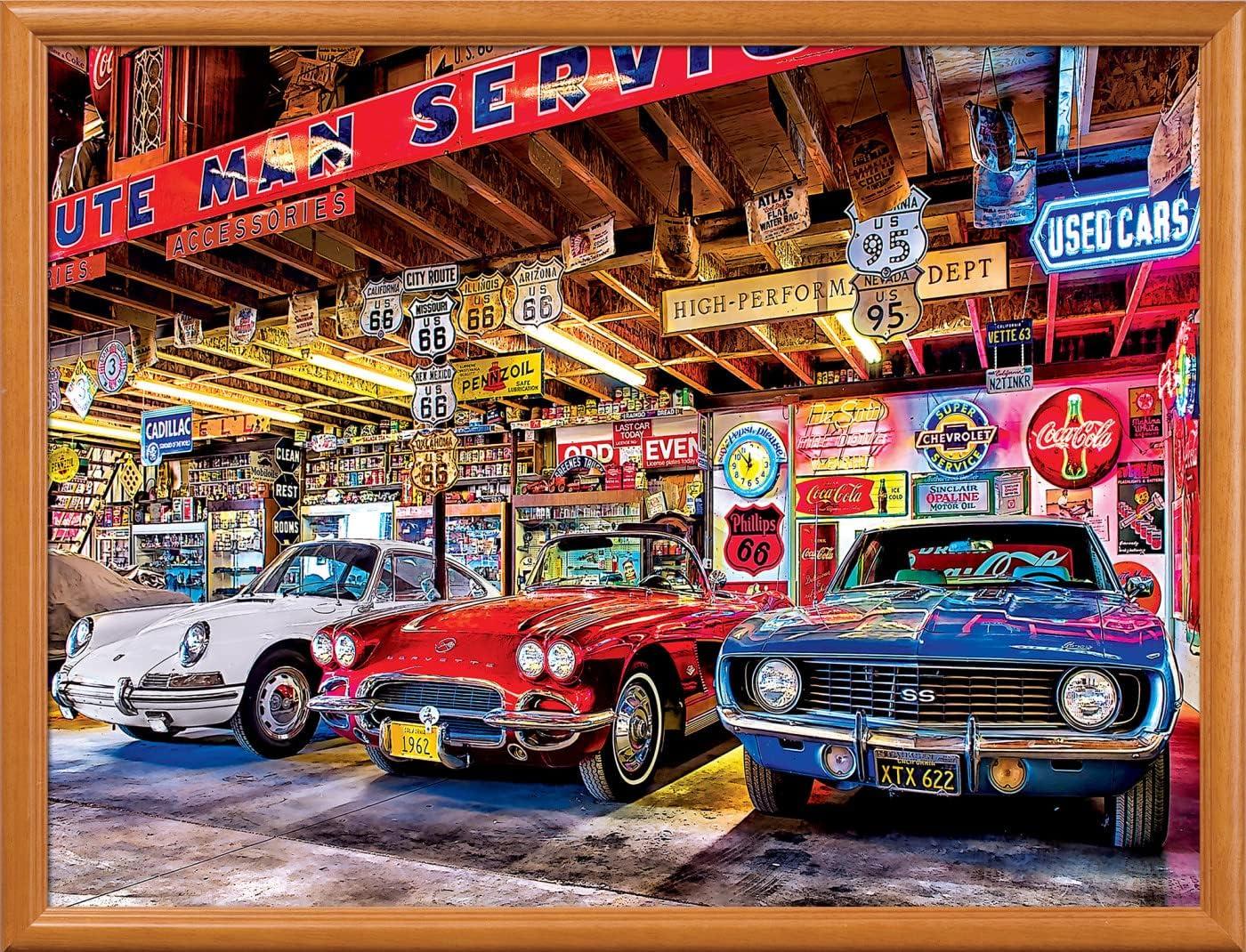imageMasterPieces 750 Piece Jigsaw Puzzle for Adults and Family Hot Rod Alley 18x24Triple Threat