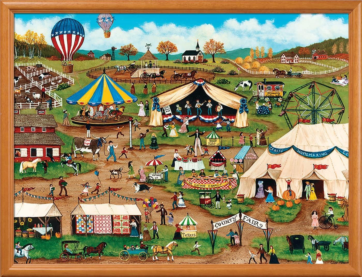 imageMasterpieces 750 Piece Jigsaw Puzzle For Adults Family Or Kids Peterson Farms 18x24Country Fair