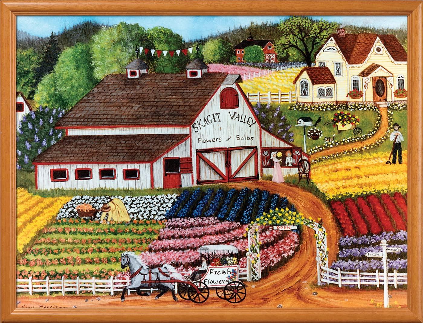 imageMasterpieces 750 Piece Jigsaw Puzzle For Adults Family Or Kids Peterson Farms 18x24Fresh Flowers
