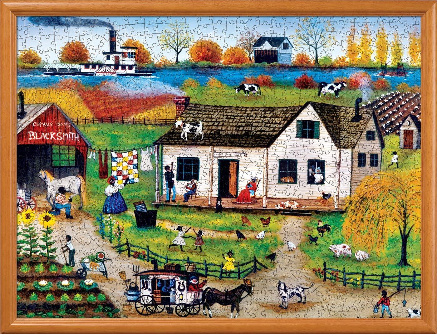 imageMasterpieces 750 Piece Jigsaw Puzzle For Adults Family Or Kids Peterson Farms 18x24Old Peddler Man