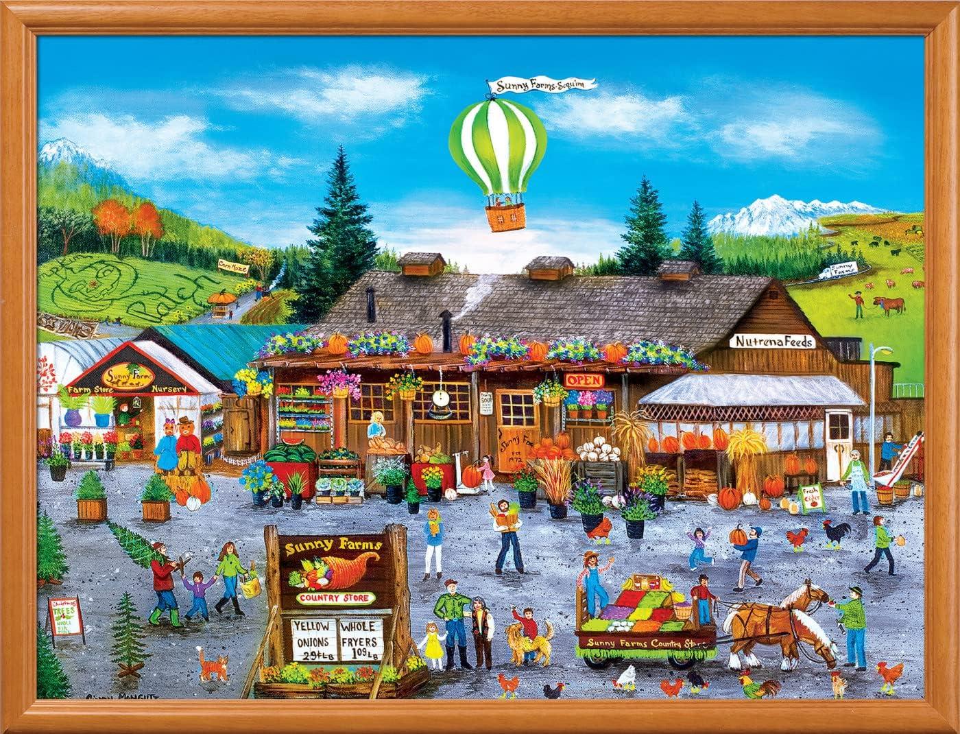 imageMasterpieces 750 Piece Jigsaw Puzzle For Adults Family Or Kids Peterson Farms 18x24Sunny Farms