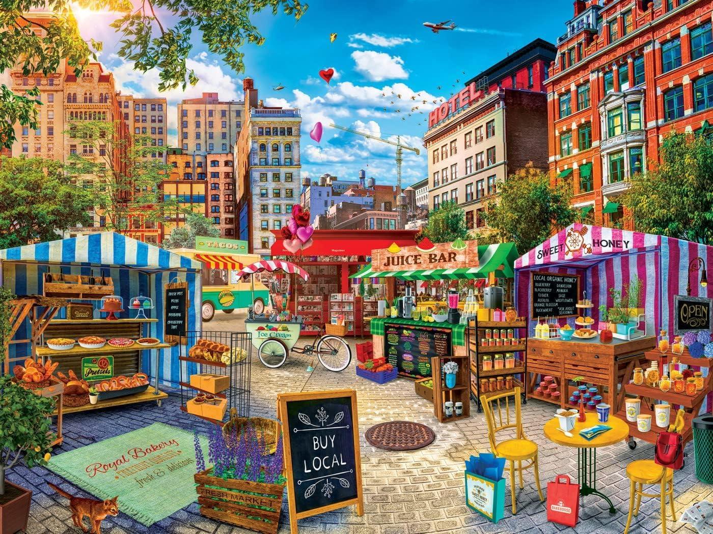 imageMasterpieces 750 Piece Jigsaw Puzzle for Adults and Family Buy Local Honey 18x24750 Piece
