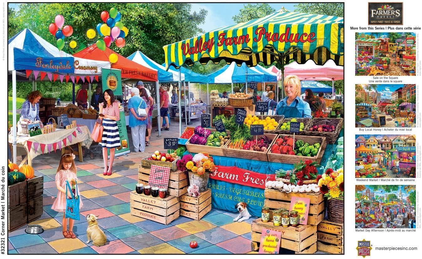 imageMasterpieces 750 Piece Jigsaw Puzzle for Adults and Family Corner Market 18 x 24