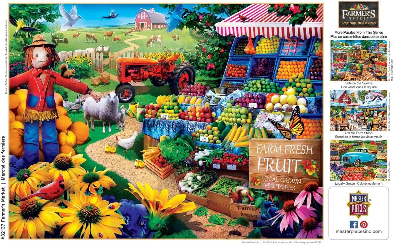 imageMasterpieces 750 Piece Jigsaw Puzzle for Adults and Family Fresh Farm Fruit 18x24750
