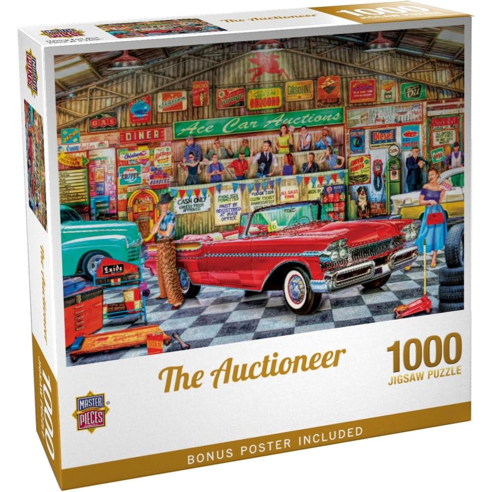 imageMasterPieces 750 Piece Jigsaw Puzzle for Adults Family Or Youth The Auctioneer 18x241000 Piece