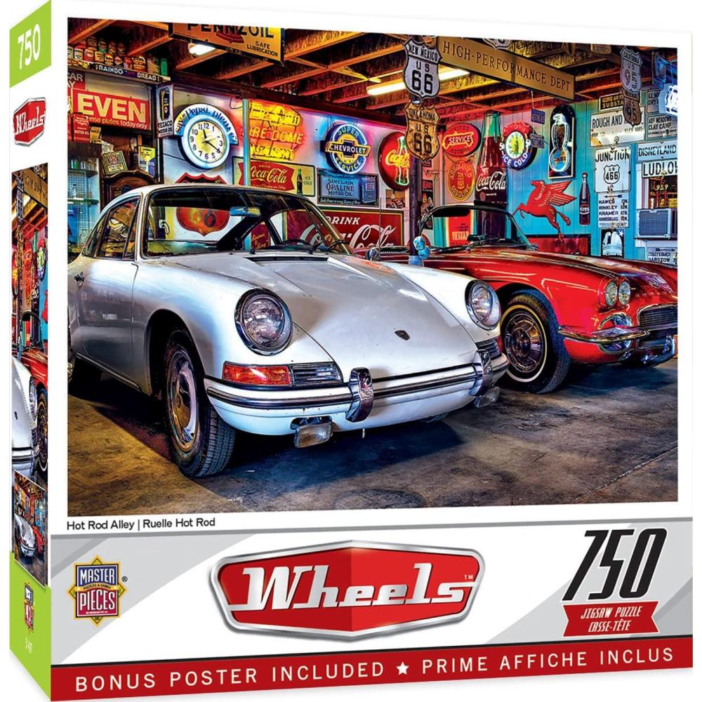 imageMasterPieces 750 Piece Jigsaw Puzzle for Adults and Family Hot Rod Alley 18x24Hot Rod Alley