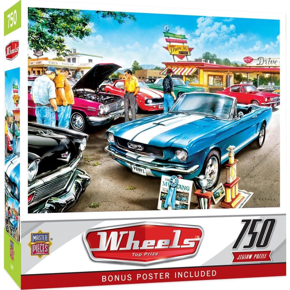 imageMasterPieces 750 Piece Jigsaw Puzzle for Adults and Family Hot Rod Alley 18x24Top Prize