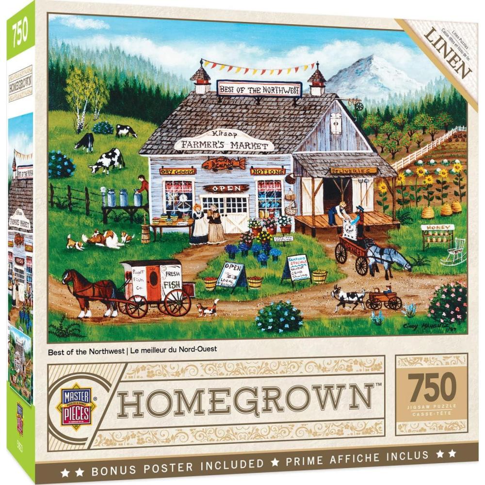imageMasterpieces 750 Piece Jigsaw Puzzle For Adults Family Or Kids Peterson Farms 18x24Best of the Northwest