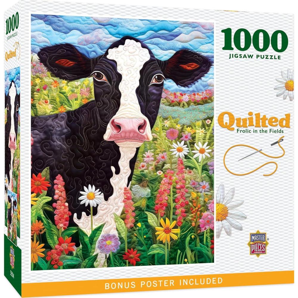 imageMasterpieces 750 Piece Jigsaw Puzzle For Adults Family Or Kids Peterson Farms 18x24Frolic in the Fields