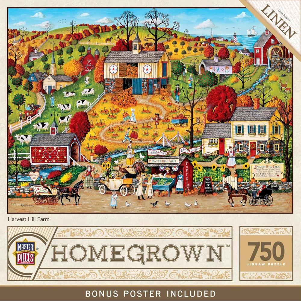imageMasterpieces 750 Piece Jigsaw Puzzle For Adults Family Or Kids Peterson Farms 18x24Harvest Hill Farm