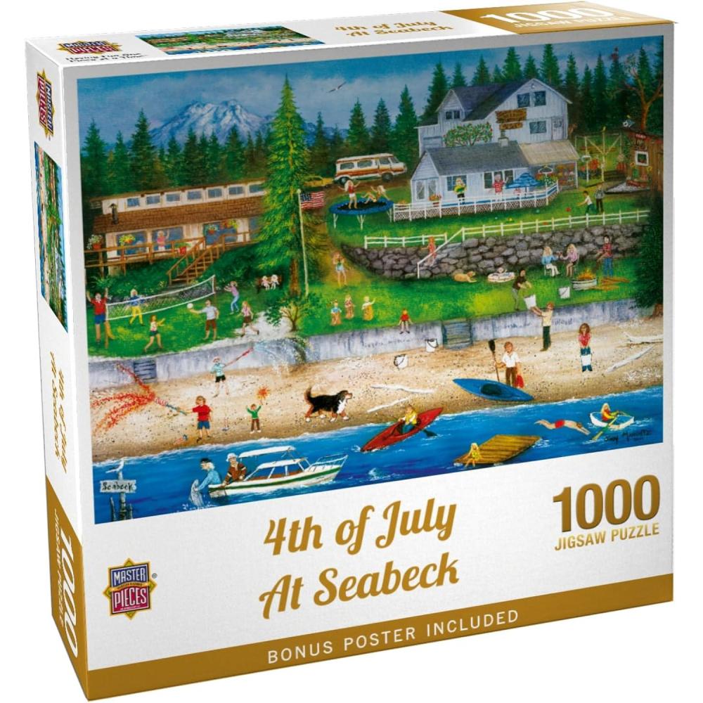 imageMasterpieces 750 Piece Jigsaw Puzzle for Adults and Family  4Th of July at Seabeck  18x241000 Piece