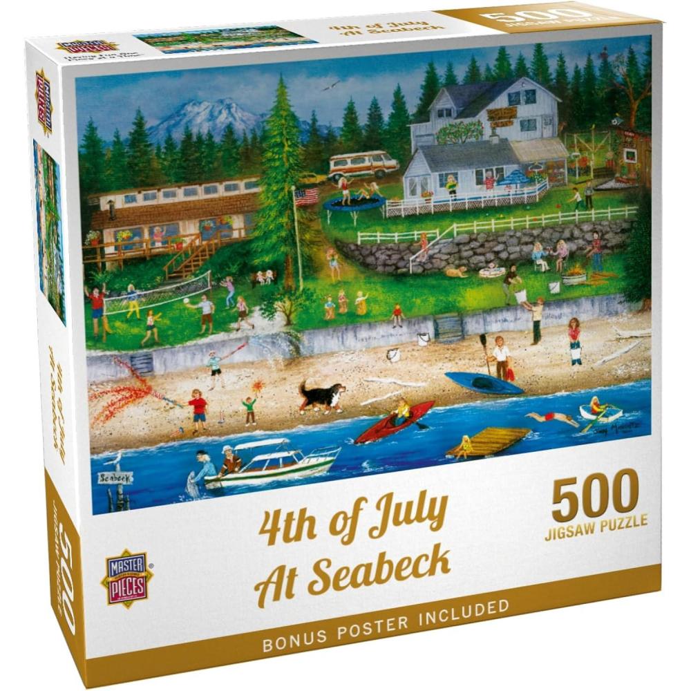 imageMasterpieces 750 Piece Jigsaw Puzzle for Adults and Family  4Th of July at Seabeck  18x24500 Piece