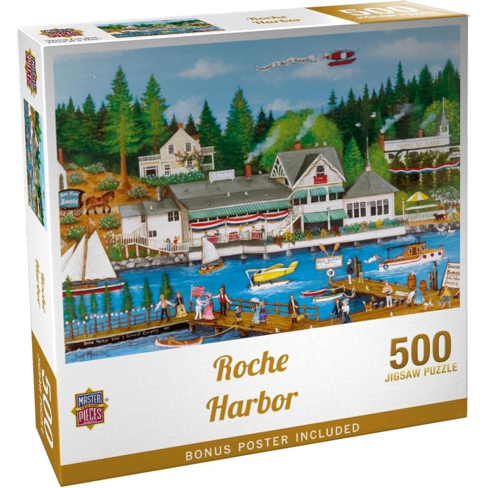 imageMasterpieces 750 Piece Jigsaw Puzzle for Adults and Family Roche Harbor 18x24500 Piece