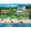 Masterpieces 750 Piece Jigsaw Puzzle for Adults and Family – 4Th of July at Seabeck – 18″x24″(300 Piece)