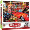 MasterPieces 750 Piece Jigsaw Puzzle for Adults and Family – Hot Rod Alley – 18″x24″(Retro Garage)
