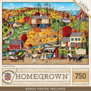 Masterpieces 750 Piece Jigsaw Puzzle For Adults, Family, Or Kids – Peterson Farms – 18″x24″(Harvest Hill Farm)