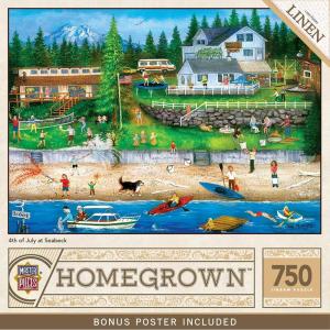 Masterpieces 750 Piece Jigsaw Puzzle for Adults and Family – 4Th of July at Seabeck – 18″x24″(750 Piece)