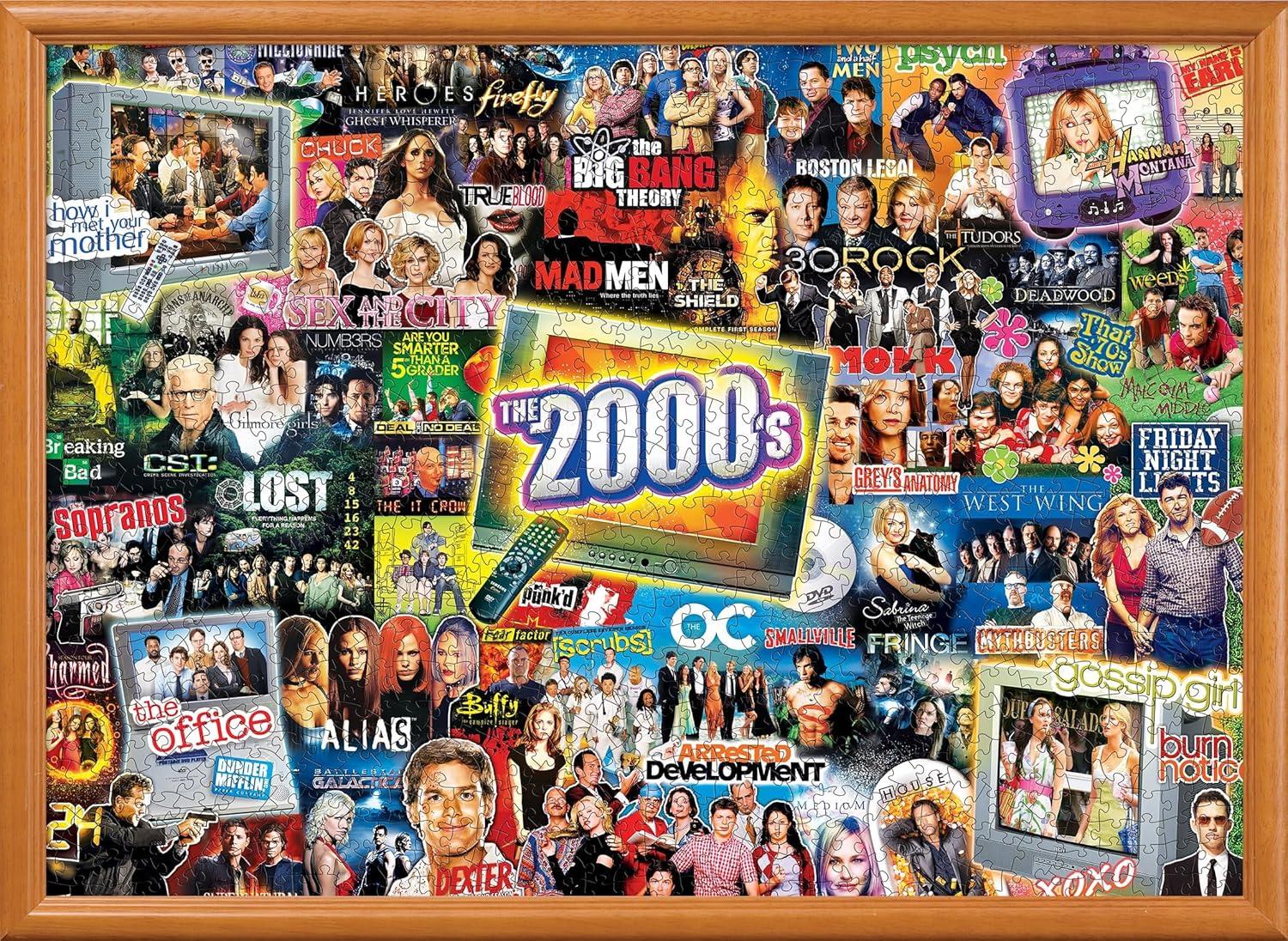 imageMasterPieces 1000 Piece Jigsaw Puzzle 70s TV Shows Collage Fun for Adults Family Kids NonGlare Finish 1925 x 26752000s Shows