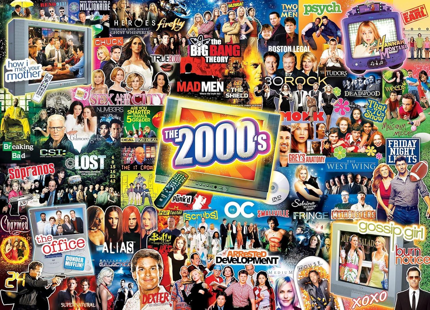 imageMasterPieces 1000 Piece Jigsaw Puzzle 70s TV Shows Collage Fun for Adults Family Kids NonGlare Finish 1925 x 26752000s Shows
