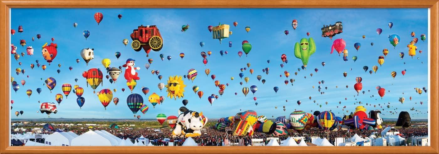 imageMasterPieces 1000 Piece Jigsaw Puzzle Boston Skyline Panoramic Fun for Adults Family Kids 13x39Albuquerque Balloons