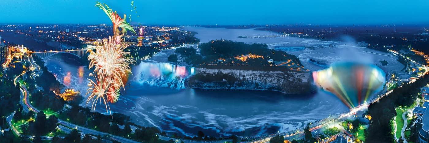 imageMasterPieces 1000 Piece Jigsaw Puzzle Boston Skyline Panoramic Fun for Adults Family Kids 13x39Niagara Falls