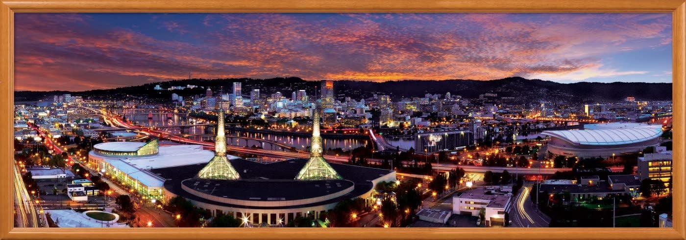 imageMasterPieces 1000 Piece Jigsaw Puzzle Boston Skyline Panoramic Fun for Adults Family Kids 13x39Portland