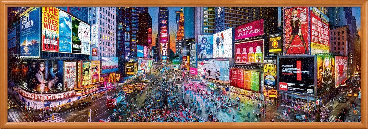 imageMasterPieces 1000 Piece Jigsaw Puzzle Boston Skyline Panoramic Fun for Adults Family Kids 13x39Times Square