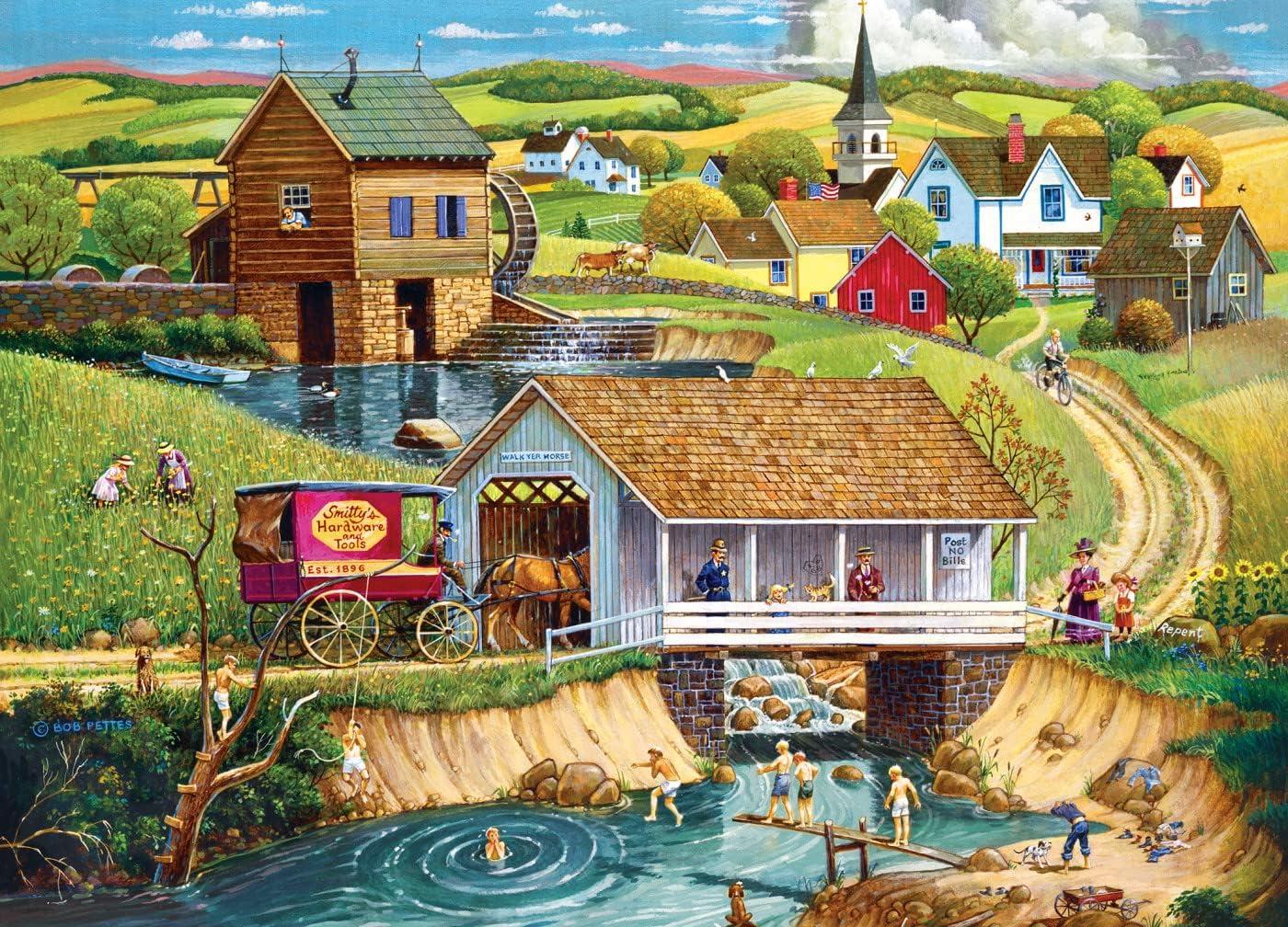imageMasterPieces 1000 Piece Jigsaw Puzzle Changing Times Fun for Adults Family Kids 1925 x 2675Last Swim of Summer