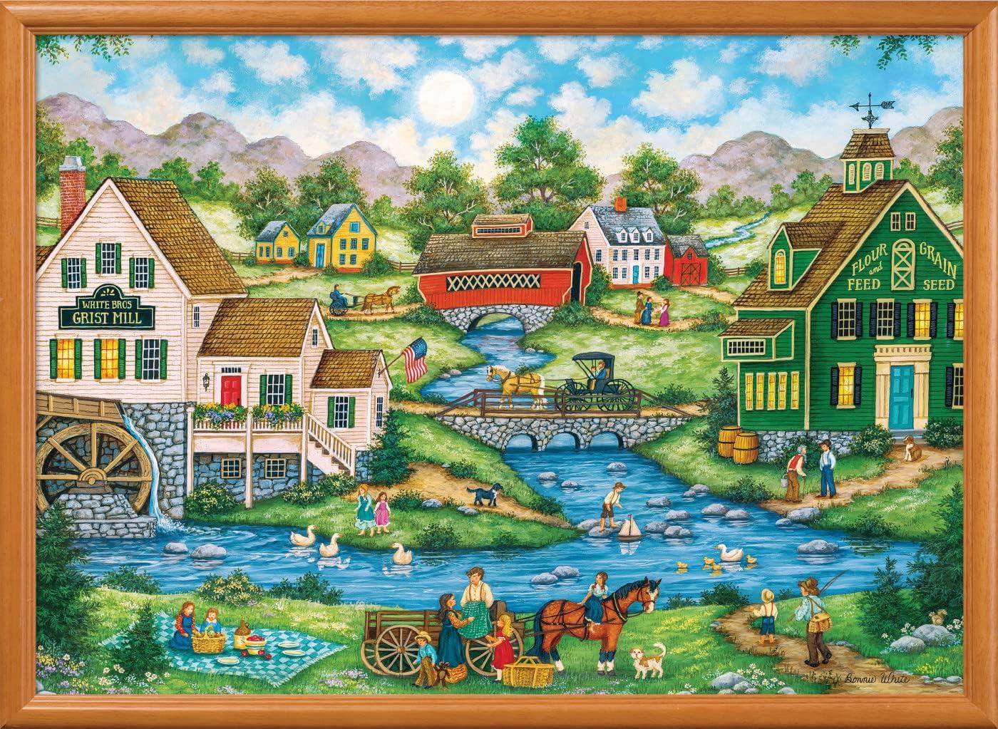 imageMasterPieces 1000 Piece Jigsaw Puzzle Changing Times Fun for Adults Family Kids 1925 x 2675Millside Picnic