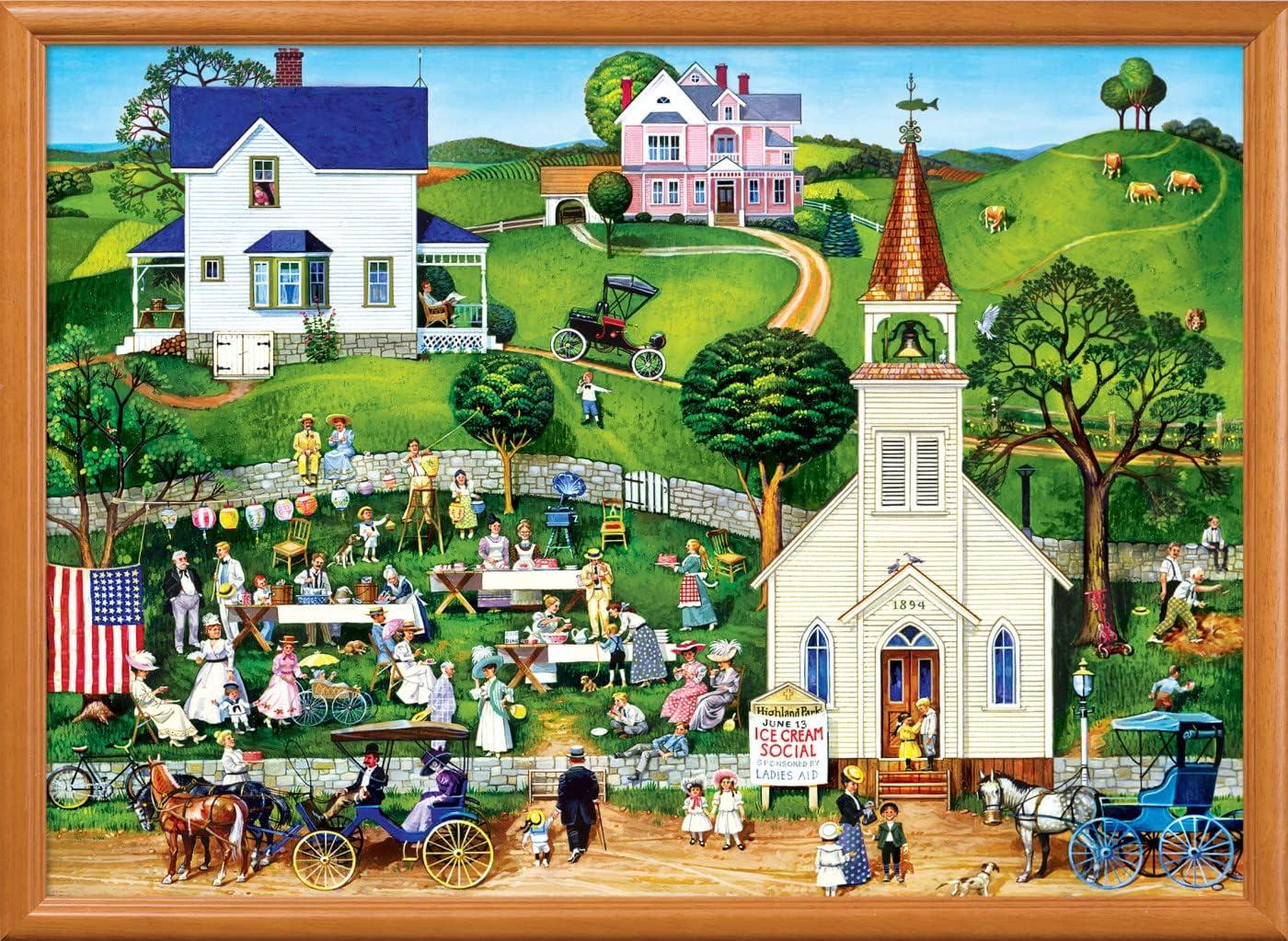 imageMasterPieces 1000 Piece Jigsaw Puzzle Changing Times Fun for Adults Family Kids 1925 x 2675Strawberry Sunday