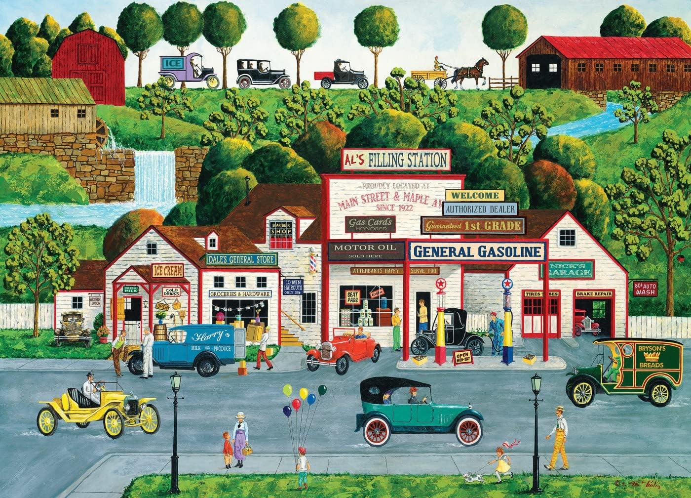 imageMasterPieces 1000 Piece Jigsaw Puzzle The Old Filling Station Fun for Adults Family Kids 1925 x 26751000