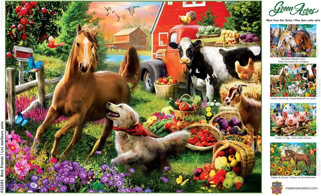imageMasterPieces 300 Piece Jigsaw Puzzle Large EZ Grip Shapes Best Friends Fun for Adults Seniors Family Kids Matte Finish 18x24300 Piece