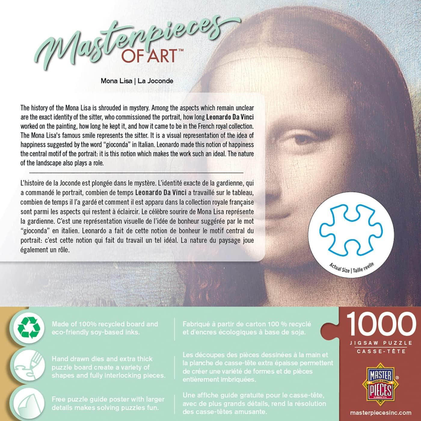 imageMasterPieces 1000 Piece Jigsaw Puzzle For Adults Family Or Youth Gallery on The Square 2675x 1925Mona Lisa