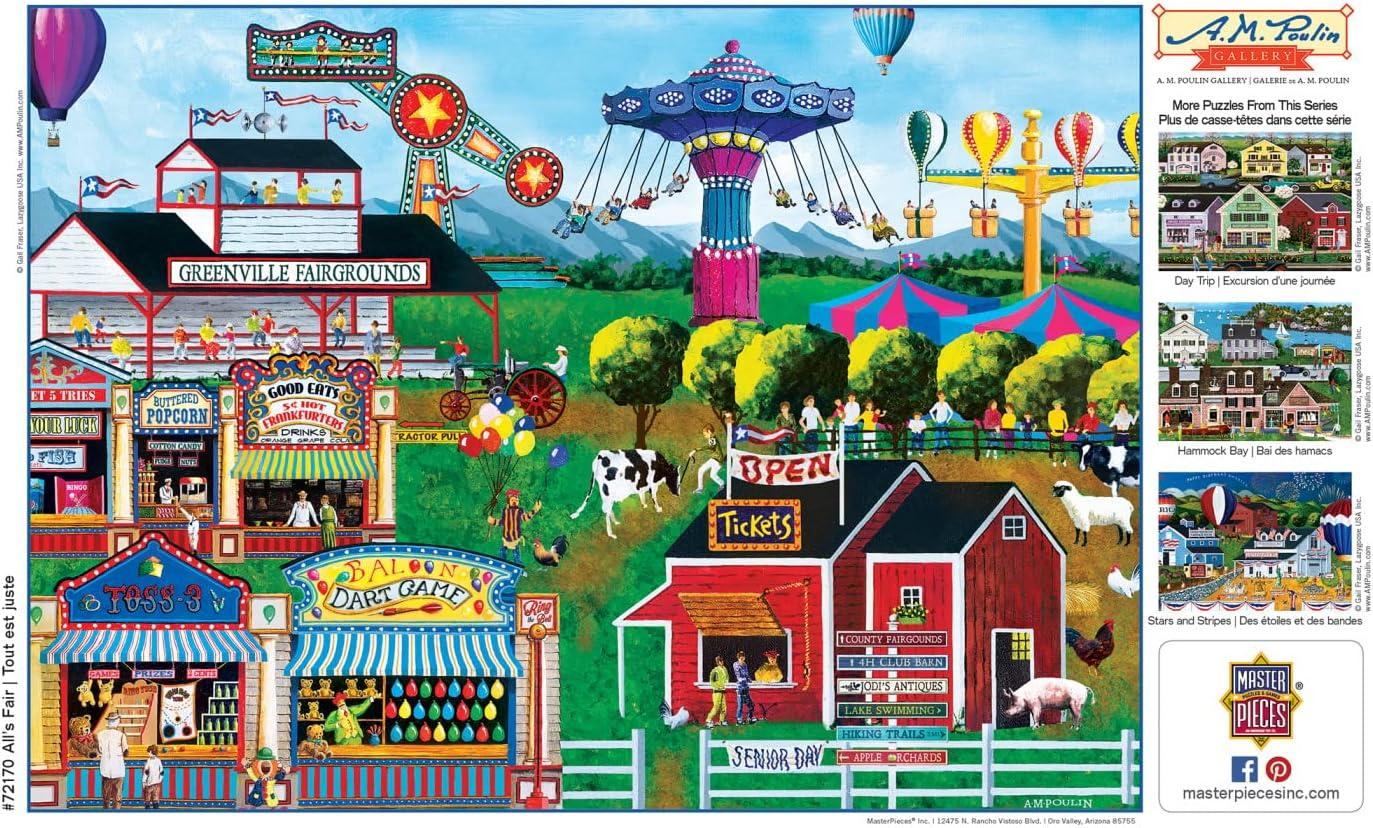 imageMasterPieces 1000 Piece Jigsaw Puzzle for Adults Family Or Youth Alls Fair 1925x26751000 Piece
