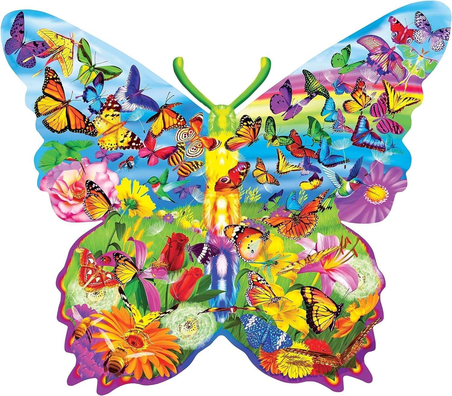imageMasterPieces 1000 Piece Jigsaw Puzzle for Adults Family Or Youth Butterfly Surprise 2822x 2403