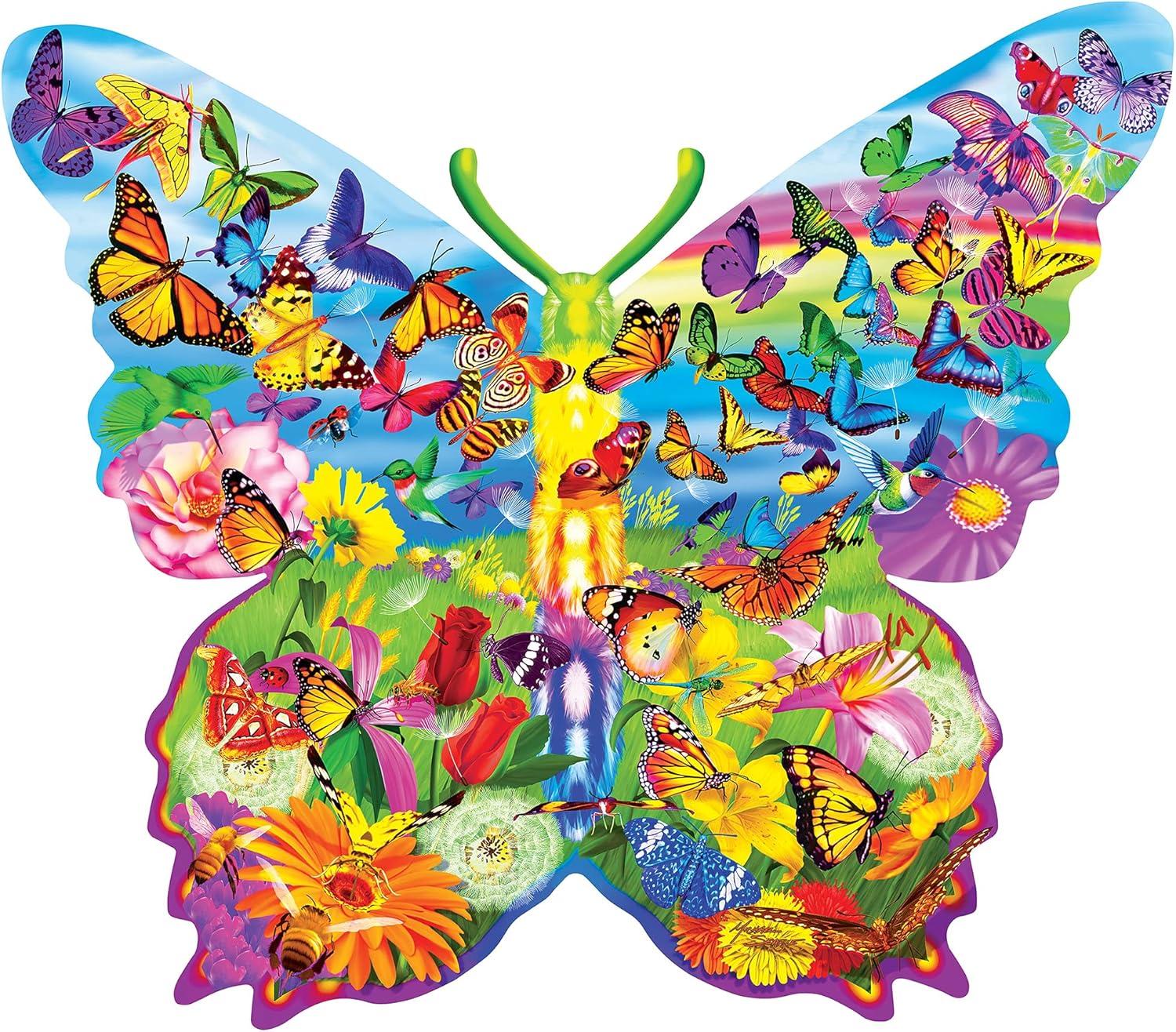 imageMasterPieces 1000 Piece Jigsaw Puzzle for Adults Family Or Youth Butterfly Surprise 2822x 2403