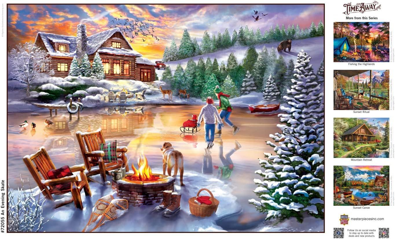 imageMasterPieces 1000 Piece Jigsaw Puzzle for Adults Family Or Youth Fishing with Pappy 1925x2675An Evening Skate