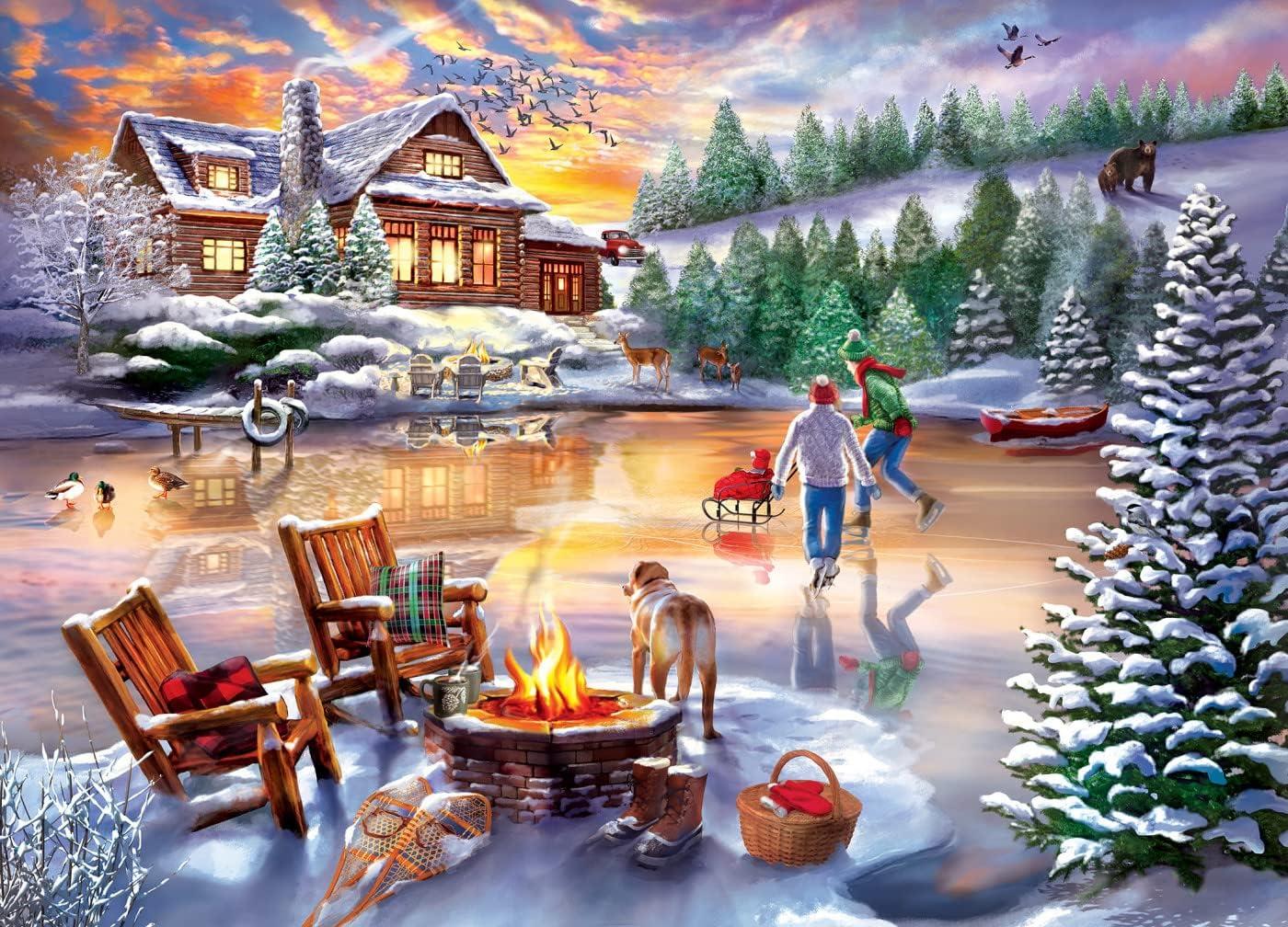 imageMasterPieces 1000 Piece Jigsaw Puzzle for Adults Family Or Youth Fishing with Pappy 1925x2675An Evening Skate