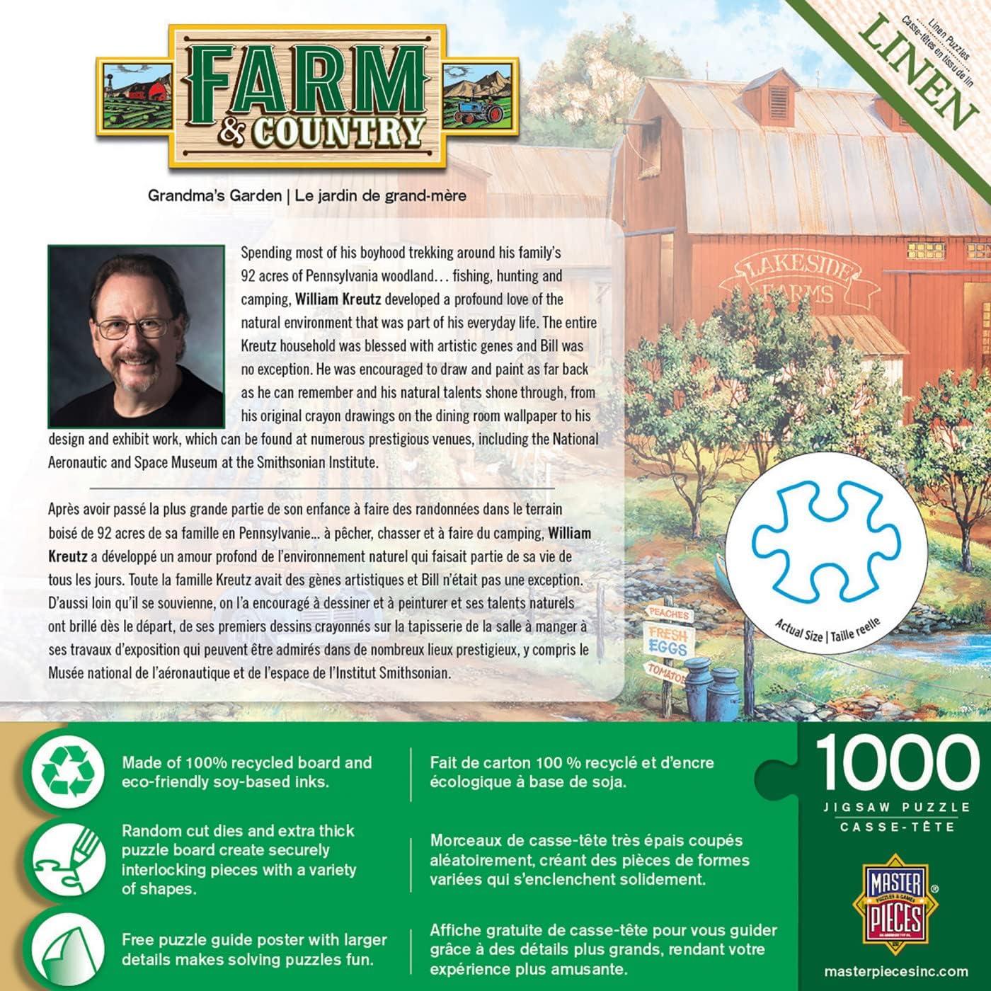 imageMasterPieces 1000 Piece Jigsaw Puzzle for Adults Family Or Youth Grandmas Garden 1925 x26751000 Piece
