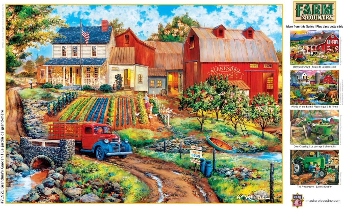imageMasterPieces 1000 Piece Jigsaw Puzzle for Adults Family Or Youth Grandmas Garden 1925 x26751000 Piece