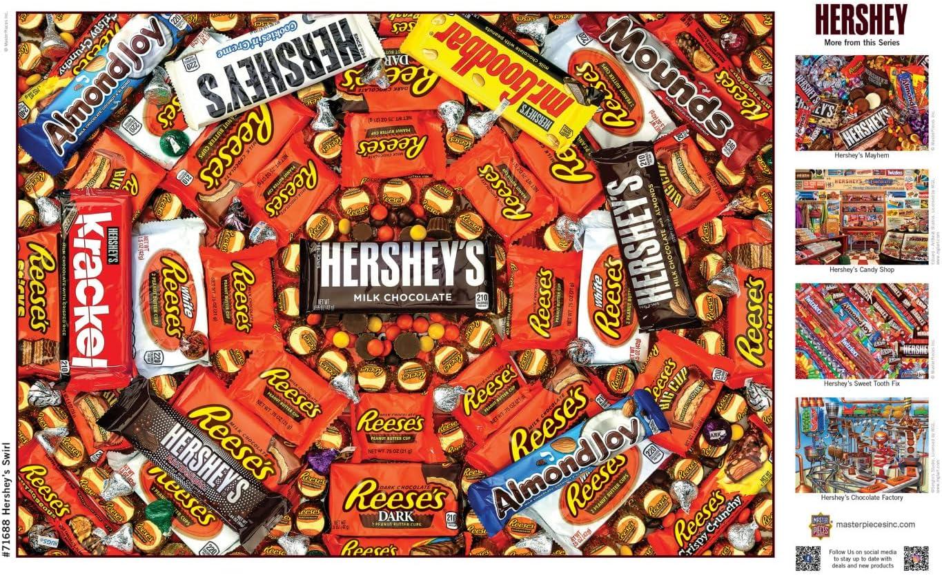 imageMasterPieces 1000 Piece Jigsaw Puzzle for Adults Family Or Youth Hersheys Matrix 1925x2675Hersheys Swirl